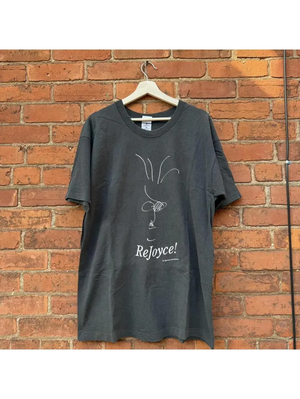 vintage James Joyce rejoyce t shirt 1989 XL - Picture 2 of 8